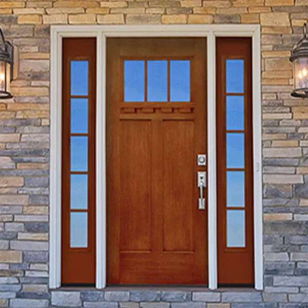 wooden entry door