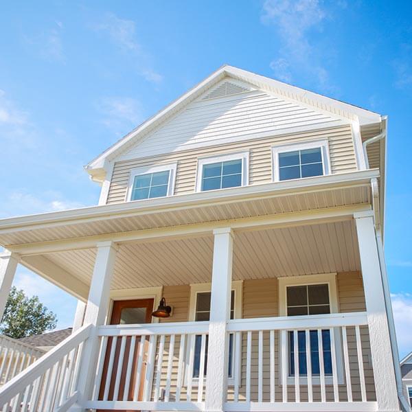 front of home exterior with covered porch